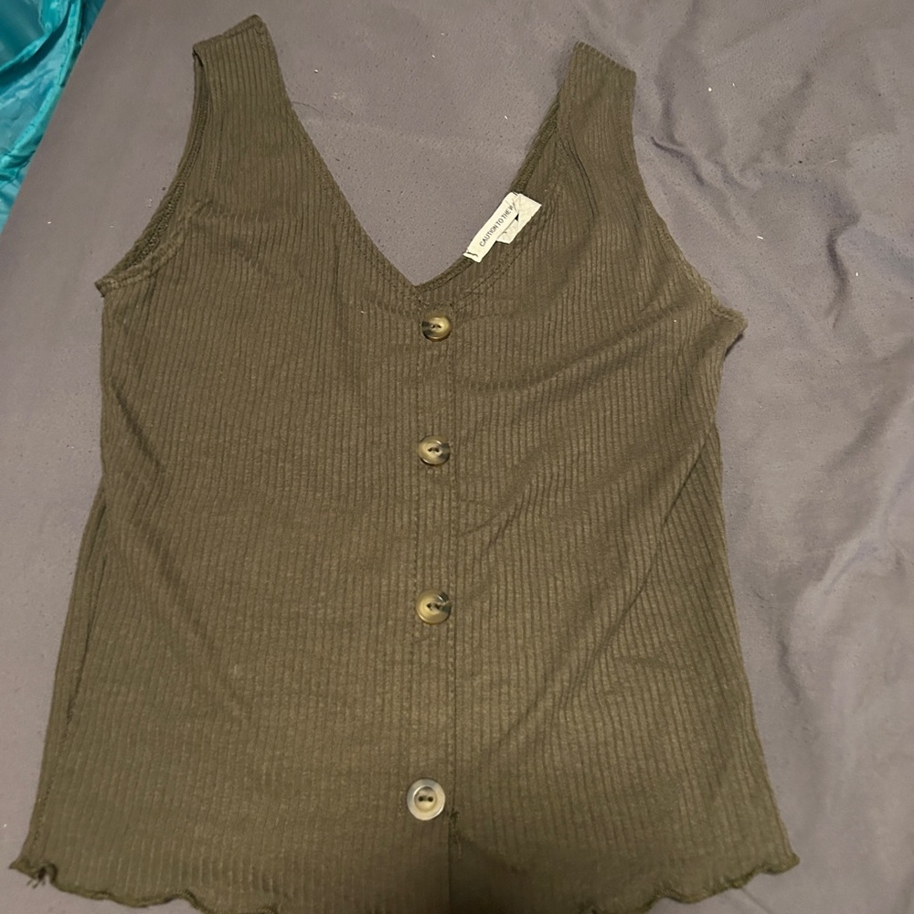 Hunter green tank top